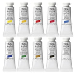 Winsor & Newton Designers' Gouache Introductory 10-Tube Paint Set, 14ml,Blue,green,ivory,white Winsor & Newton