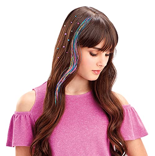 Shimmer ‘n Sparkle Glitter and Glam Metallic Hair Art Set with Hair Chalk Pens and Hair Gems by Cra-Z-Art Cra-Z-Art