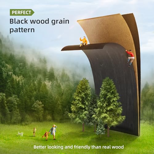 EnHomee Tall Dressers for Bedroom, 12 Drawer with Wooden Top and Metal Frame, Fabric Dresser & Chest of Drawers for Closet Living Room, Black Wood EnHomee