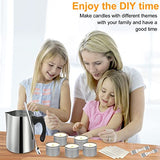 BBAXI Candle Making Kit Supplies Tools - Soy Beeswax DIY Crafts Candle Wax kit Supply Set for Adults Beginners Candle Melting Pouring Pot with Jars BBAXI