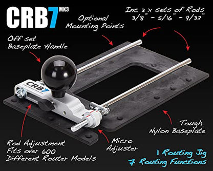 MPOWER CRB7 Combination Router Base Mk3 - 7 Functions from Just 1 Jig