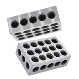 findmall 5 Matched Pairs Accuracy Steel 1 x 2 x 3 Inch Blocks 23 Holes .0002" Machinist Milling findmall