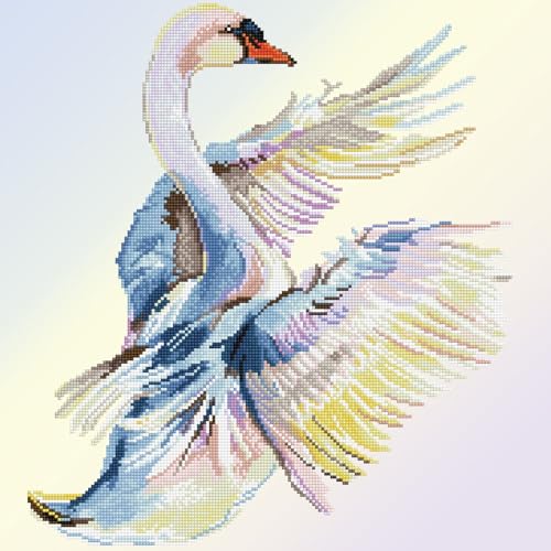 DIAMOND DOTZ ® - Graceful Landing, Partial Drill, Round Dotz, Diamond Painting Kits, Diamond Art Kits for Adults, Gem Art, Diamond Art, Kits, 20"x20" DIAMOND DOTZ