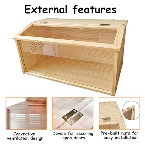 Wooden Chicken brooder Box Quail rutinChick brooder,Chicken Bedding for coop Chicken brooder Box Baby Chicken coop Heater Supplies Indoor Chicken Dddzerong