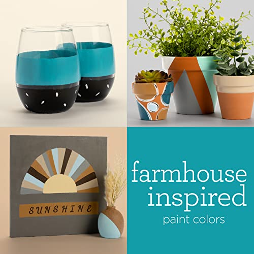 Apple Barrel Farmhouse Acrylic Paint Set, 12, 24 Fl Oz (Pack of 1) Apple Barrel