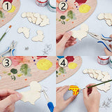 PH PandaHall 150pcs African Map Earring, Wood Earring Blanks Africa Shape Dangle Laser Cut Wooden Earring with Earring Hooks and Jump Rings for PH PandaHall