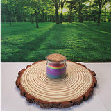 Natural Wood Slices Round Pine Wood Slabs 5 Pack Round Rustic Woods Slices 9"-11" Rustic Tree Bark Slice Weathered Log Disc Outdoor Country Barn BESTWD