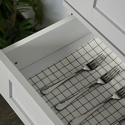 HOMCOM Modern Kitchen Pantry Freestanding Cabinet Cupboard with Doors and Drawer, Adjustable Shelving, Grey HOMCOM