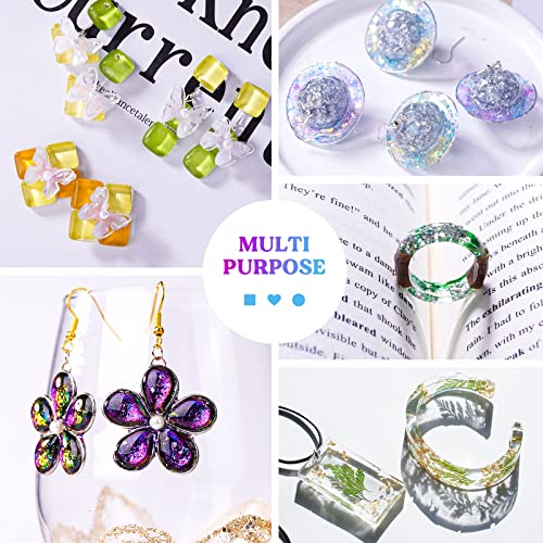 LET'S RESIN UV Resin, 300g Low Viscosity Crystal Clear Thin UV Resin Kit, Quick-Curing & Low Shrinkage Ultraviolet Epoxy Resin for Crafts, Casting, LET'S RESIN