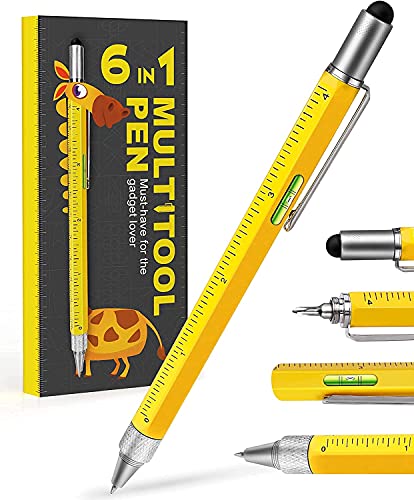 Multitool Pen Stocking Stuffers for Men: Gifts for Men Women Adults Dad Him Husband Who Have Everything - Christmas Cool Gadgets Unique Birthday Gift - WoodArtSupply