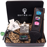 Guitar Accessories Kit - Premium Metal Tin with Guitar Strap, Capo, Tuner & Picks for Acoustic, Bass, Electric & Ukelele Guitars Guitar Lab