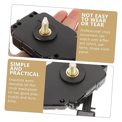 Veemoon 1 Set Walnut Hollow Pendulum Clock Movement Pendulum Clock Mechanism Pendulum Movement Mechanism Wall Clock Replacement Kit Clock Repair Kit Veemoon