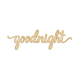 Woodums Goodnight Script Word Wood Sign Home Décor Wall Art for Gallery Wall - Unfinished 24" Wide x 8" Tall Woodums