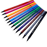 Mont Marte Fine Tip Markers Tri Grip in Case 12pce Mont Marte