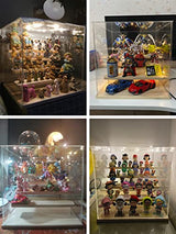 Choowin 5-Tier Clear Acrylic Display Case Display Box Display Stand with Door,Countertop Display Case for Collectible Mini Action Figure,Dustproof Choowin