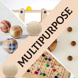 Uenhoy 100 Pcs Wooden Round Ball 3/8" (10mm) Unfinished Natural Wood Balls Wooden Spheres for Crafts and DIY Projects Uenhoy