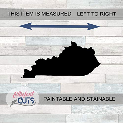 Kentucky Wood Cutouts for crafts, Laser Cut Wood Shapes 5mm thick Baltic Birch Wood, Multiple Sizes Available Elliefont Styles