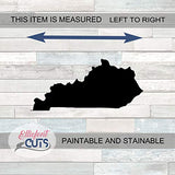 Kentucky Wood Cutouts for crafts, Laser Cut Wood Shapes 5mm thick Baltic Birch Wood, Multiple Sizes Available Elliefont Styles