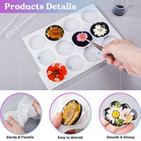 LET'S RESIN 2Pcs Resin Mold, 24 Cavities Badge Reel Molds for Resin, Phone Grip Mold for UV Resin,Epoxy Resin,Casting Molds for DIY Resin Keychain LET'S RESIN