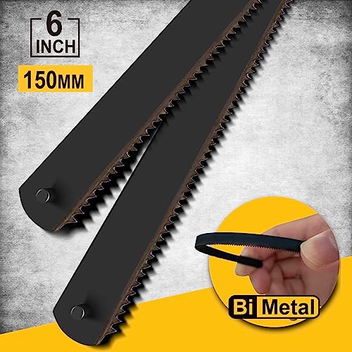 Hanpex 6 in. Mini Hacksaw & mitre Block Set - 150mm Extra Fine Cut Hack Saw with Bi-Metal Blade Hanpex