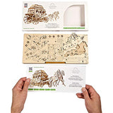 UGEARS Mechanical Wooden 3D Puzzle Model Stagecoach Construction Set UGEARS