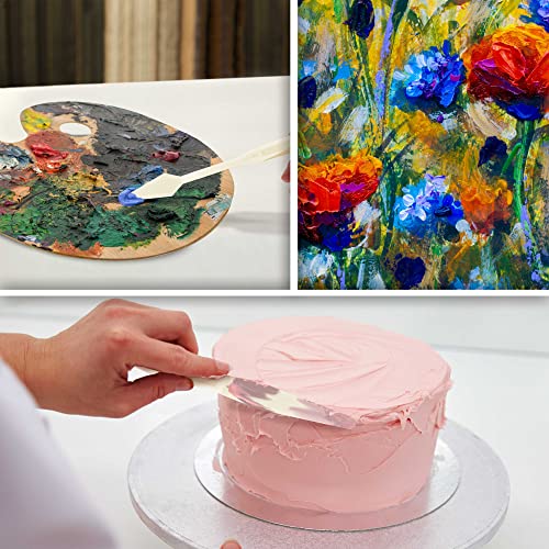 U.S. Art Supply 5-Piece Plastic Artist Spatula Palette Knife Set - Knives, Trowels, Use for Mixing, Spreading, Scratching, Applying Oil, Acrylic US Art Supply