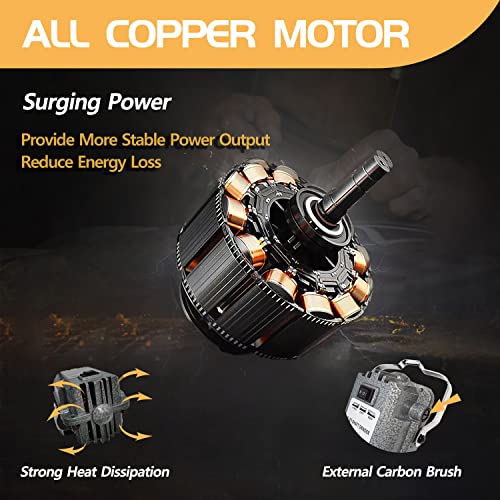 TUNTROL 1000W 30000RPM Flex Shaft Rotary Tool, Thicken 1/4" Flexible Shaft with Stepless Speed Foot Pedal, Hanging Grinder Carver Electric TUNTROL