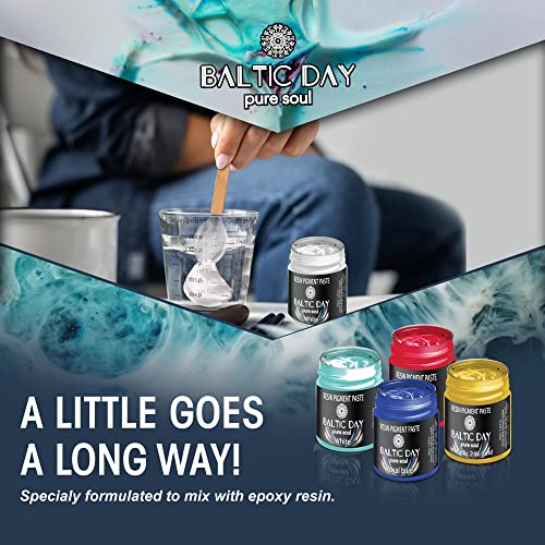 BALTIC DAY - 30 Pigment Pastes for Epoxy Resin Set - Epoxy Resin Color Pigment Paste - Opaque Resin Paste | Epoxy, Resin Art Paste | Resin Paste BALTIC DAY