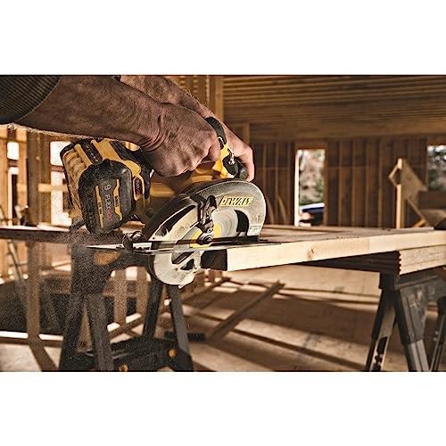 DEWALT FLEXVOLT 60V MAX* Circular Saw with Brake, 7-1/4-Inch, Tool Only (DCS578B) - WoodArtSupply