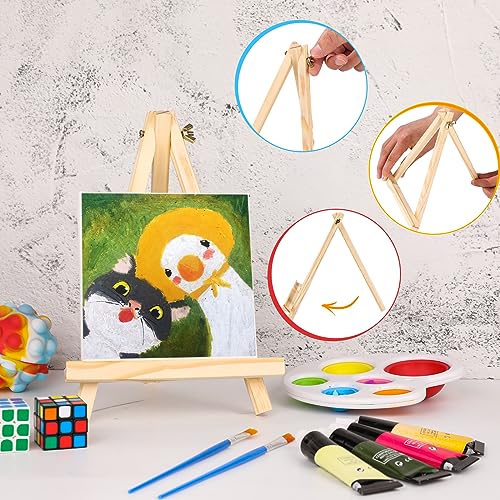 Wood Easels, Easel Stand for Painting, Art, and Crafts (9 x 14.8 in, 12  Pack), Pack - Baker's
