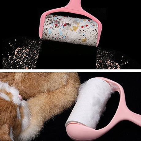 Lint Roller, 9 Refills 540 Sheets,Super Sticky Pet Hair Remover Kit, YQMAJIM Adhesive Lint Brush for Clothes,Carpet,Car Seats,Dust,Dogs,Cats YQMAJIM