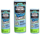 Sellars ToolBox Z400 Blue Shop Towel Recycled Disposable 54400, 11" L x 9.4" W, (1 Roll of 55 Sheets) Sellars Wipers & Sorbents