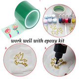 Jourbot Resin Tape for Epoxy Resin Molding,Traceless Silicone Thermal Adhesive Tape for Making River Tables Hollow Frame Bezels Epoxy Resin Craft Jourbot