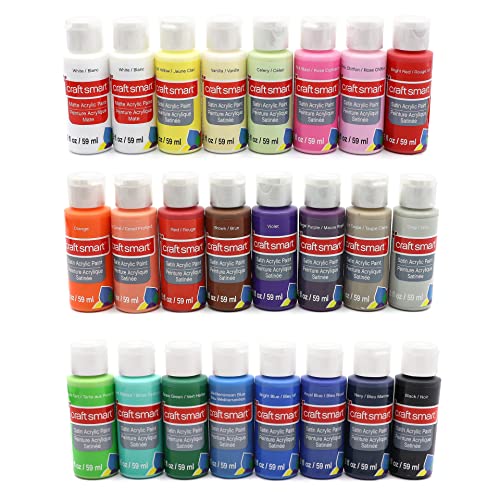 Craft Smart Satin Classic Acrylic Paint Set Craft Smart