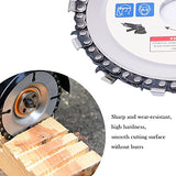 SHININGEYES 4 1/2 inch Wood Carving Disc Cut Chain Grinder Disc Chainsaw Grinding Wheel Chain Blade Circular Plate 7/8" Arbor, Circular Saw Blade 13 SHININGEYES