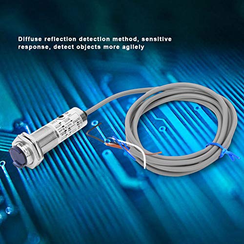 Proximity Sensors CDD-40N 18MM 4 Wire Inductive Proximity Sensor Detection Switch NPN DC12-24V 10-30mm Sensing Dist,Fiber Optic Sensor Garosa