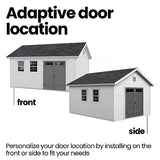 Handy Home Products Scarsdale 12x16 Do-it-Yourself Wooden Storage Shed with Floor Tan Handy Home Products