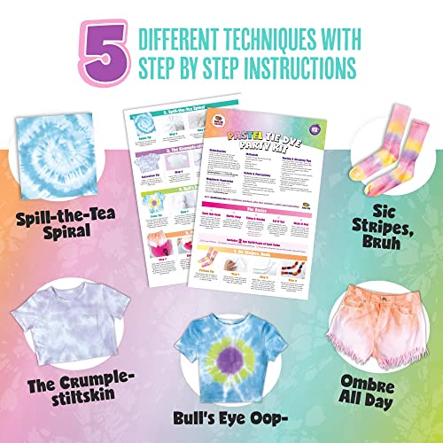Save 10% on Set of 4 Kids Activity Plastic Tray + Pastel Tie Dye Kit Bundle Dab and Dot Markers