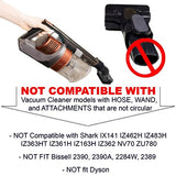 Replacement Vacuum Floor Brush Head with 32MM Connection & 1-3/8-Inch to 1-1/4-Inch Adapter | Works on Low Carpet & All Floors | Horse Hair Hardwood GHAMADE