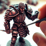 Transon 10pcs Small Detail Miniature Model Painting Brush Set for Acrylic Watercolor Gouache Ink Tempera and Body Painting TRANSON