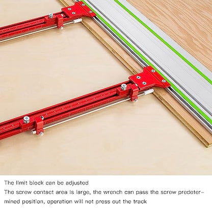 FTVOGUE Parallel Guide Rail System Circular Saw Track Set Woodworking 90 Degree Guide Rail Joining Set T-Track Miter Track Guide Auxiliary Tool for - WoodArtSupply