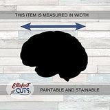 Brain Wood Cutouts for crafts, Laser Cut Wood Shapes 5mm thick Baltic Birch Wood, Multiple Sizes Available Elliefont Styles