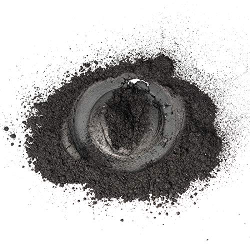 LET'S RESIN Black Mica Pigment Powder, 3.5 Ounces/ 100 Grams Black Mica Powder for Soap Making, Shimmer Resin Pigment Powder for Epoxy, Slime, Bath LET'S RESIN