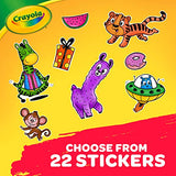 Crayola Alpha Pets Coloring Pages and Stickers, Number & Alphabet Coloring Book, Gift for Kids, 96 Pages Crayola