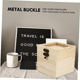 Yardenfun 1pc Wooden Box with Glass Lid Glass Jewelry Keepsake Jewelry Container Earring Display Holder Unfinished Wooden Chest Wedding Decorations Yardenfun