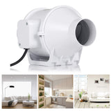 Hon&Guan 3 Inch Duct Fan, High Efficiency Inline Fan Mixed Flow Ventilation System Exhaust Air Fan for Bathroom, Kitchen, Grow Tent, 3D Printer (S Hon&Guan