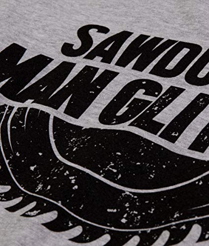 Sawdust is Man Glitter | Funny Woodworking Wood Working Saw Dust Humor T-Shirt-(Adult,L) Sports Grey Ann Arbor T-shirt Co.