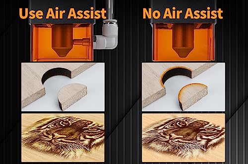 Air Assist for Laser Cutter and Engraver, Air Assist Pump Kit with Adjustable 30L/Min, Suitable for D1 Pro and D1 - Removes Smoke and Dust, Protects ANNOY TOOLS