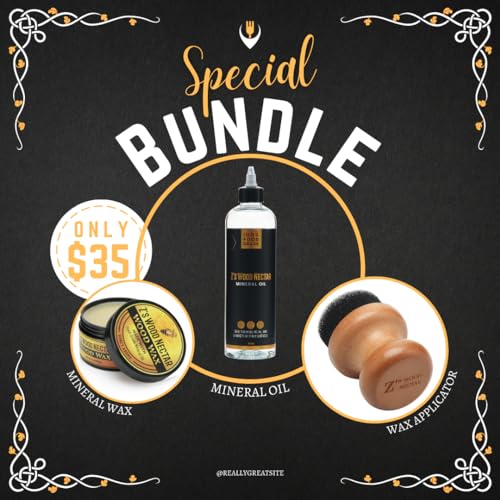 Z's Wood Nectar 16oz Food-Grade Mineral Oil - Premium Care for Cutting Boards, Butcher Blocks & More - Safe, Odorless & Nourishing ZBD GOODS