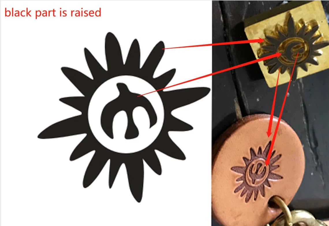 Custom Brass Branding Iron Stamp for Personalised Embossing on Wood, Leather, and More TPFOON